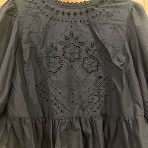 American Eagle Outfitters Black Lace Top